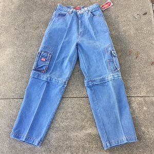 Vintage 80 blue highwaiste cargo jeans 24 26 27 28